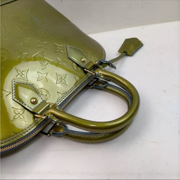 Authentic Louis Vuitton Vernis Alma Bag PM size Green - Picture 6 of 15